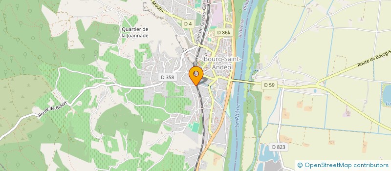 localisation de l'entreprise SCI OXALIS  BOURG-SAINT-ANDEOL