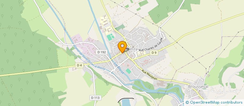 localisation de l'entreprise SCI OXANE à WASSY