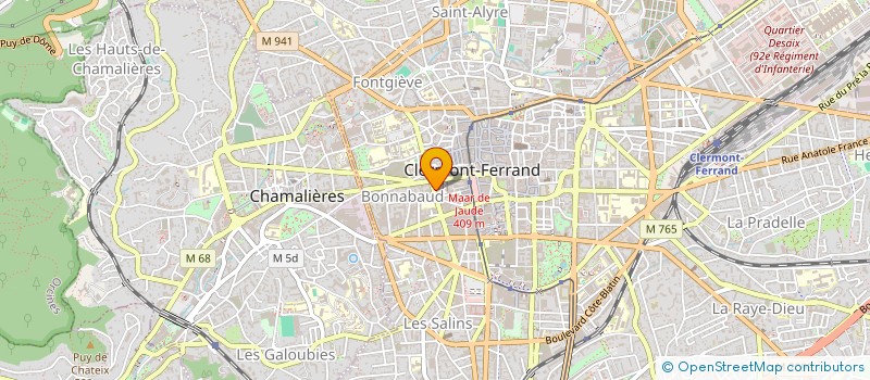 localisation de l'entreprise SCI OXFORD à CLERMONT-FERRAND