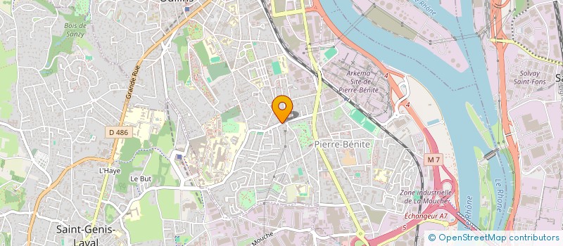 localisation de l'entreprise SCI OXIANE  OULLINS-PIERRE-BENITE