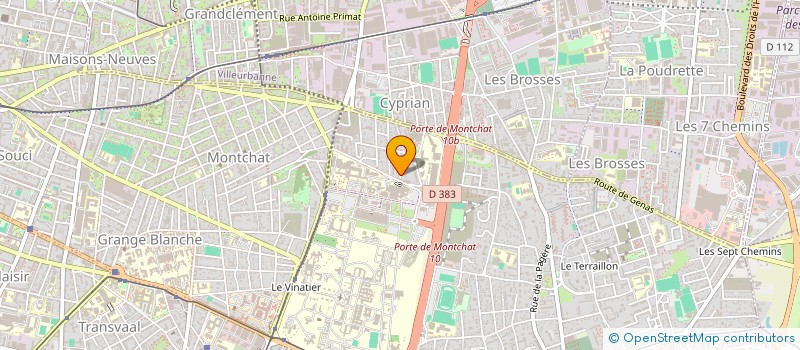 localisation de l'entreprise SCI OXIGENE  BRON