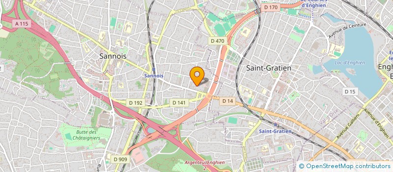 localisation de l'entreprise SCI OXYGEN  SANNOIS