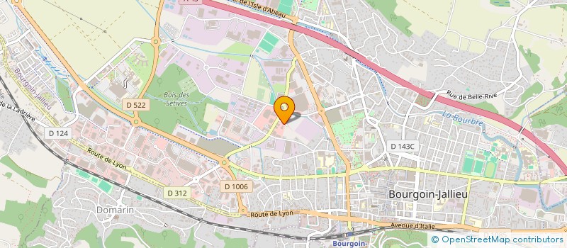 localisation de l'entreprise SCI OXYGEN  BOURGOIN-JALLIEU