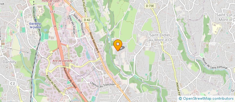 localisation de l'entreprise SCI OXYGENE 112  SAINT-DIDIER-AU-MONT-D'OR