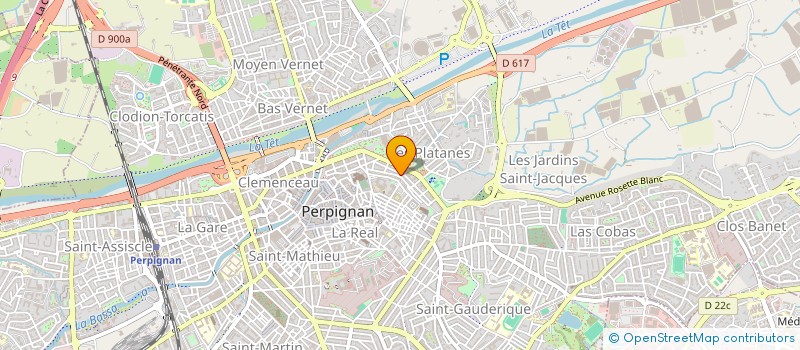 localisation de l'entreprise SCI OXYGENE à PERPIGNAN