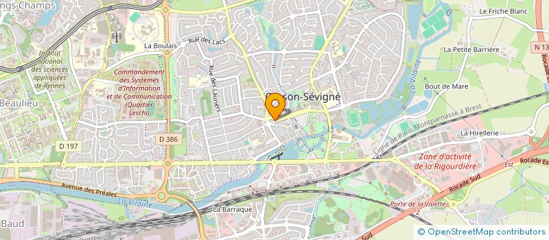 localisation de l'entreprise SCI OXYGENE  CESSON-SEVIGNE