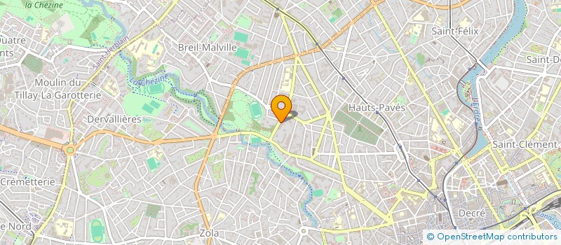 localisation de l'entreprise SCI OXYGENE à NANTES