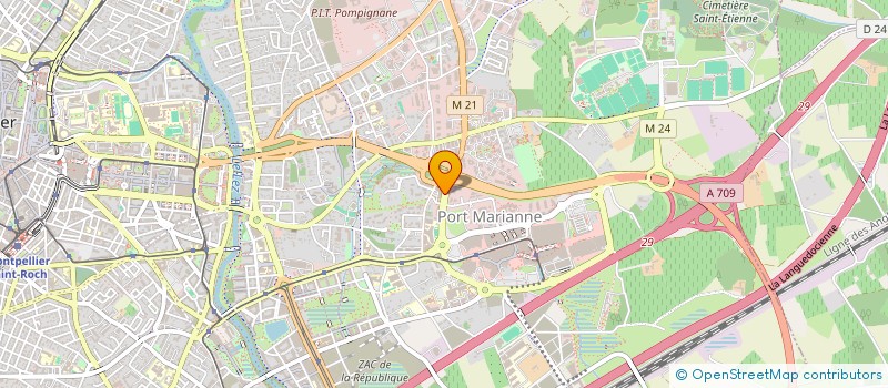 localisation de l'entreprise SCI OXYGENE à MONTPELLIER