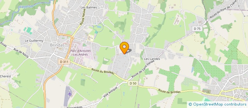 localisation de l'entreprise SCI OXYGENE INVEST  BRINDAS