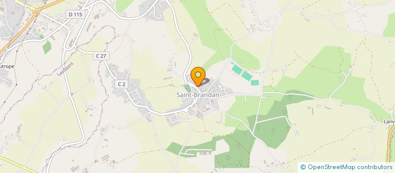 localisation de l'entreprise SCI OXYGENE SPORT SANTE BIEN-ETRE  SAINT-BRANDAN