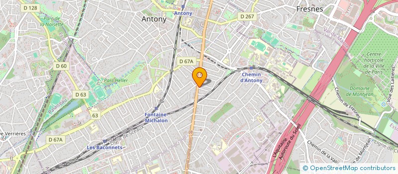 localisation de l'entreprise SCI OXYLEM à ANTONY