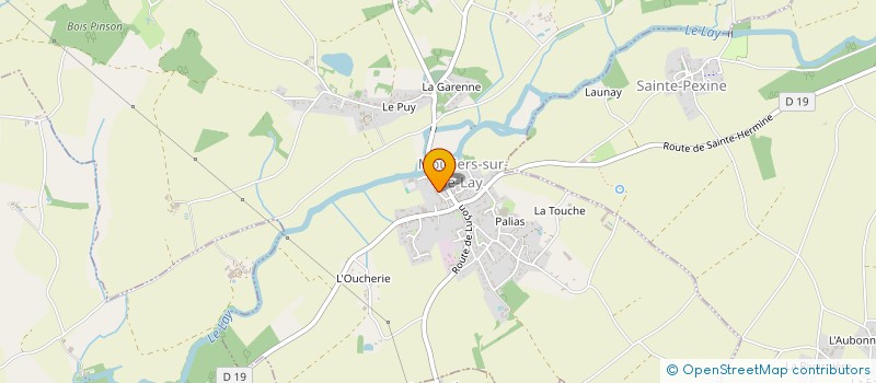 localisation de l'entreprise SCI OYA  MOUTIERS-SUR-LE-LAY