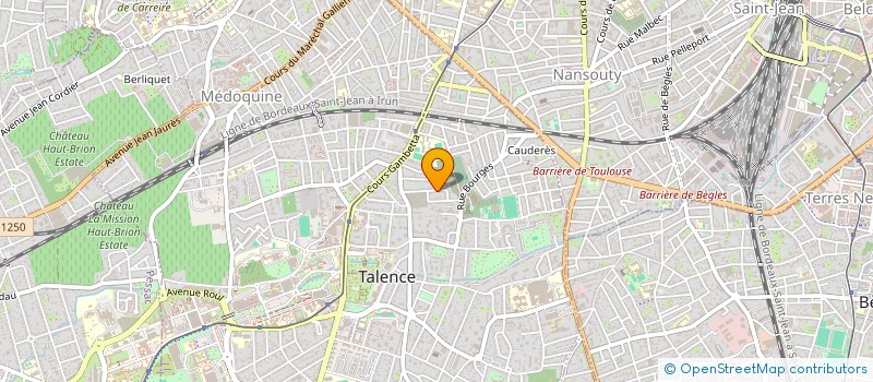 localisation de l'entreprise SCI OYAT  TALENCE