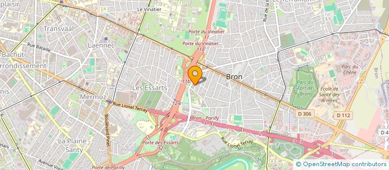 localisation de l'entreprise SCI OYEWA  BRON