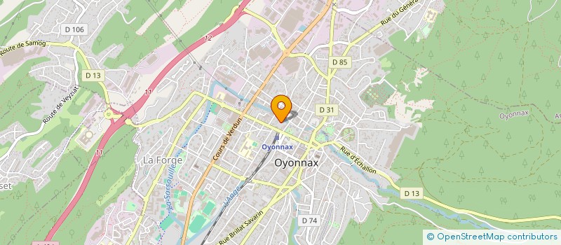 localisation de l'entreprise SCI OYOFFICE à OYONNAX