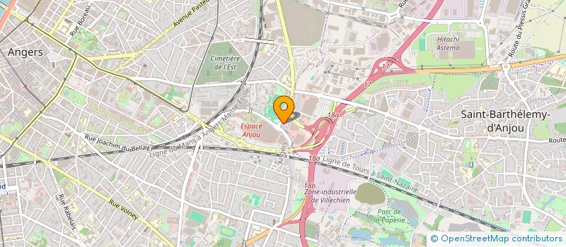 localisation de l'entreprise SCI OZ IMMOBILIER à ANGERS