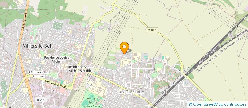 localisation de l'entreprise SCI OZ MONA  VILLIERS-LE-BEL