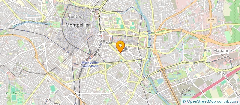 localisation de l'entreprise SCI OZA à MONTPELLIER