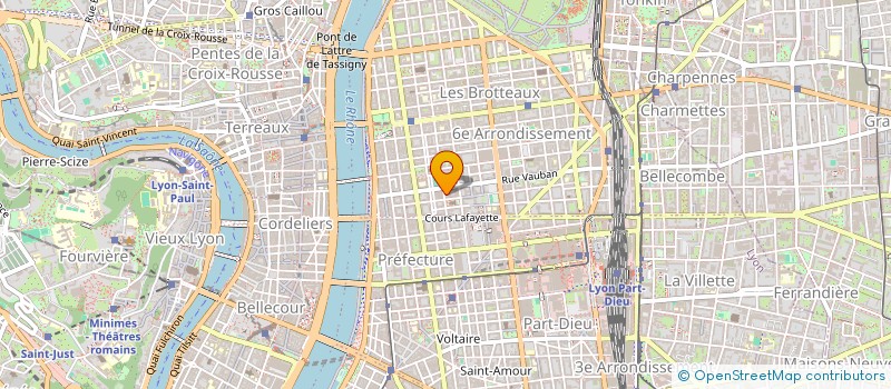 localisation de l'entreprise SCI OZANAM PSY  LYON