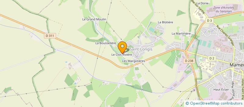 localisation de l'entreprise SCI OZANNE  SAINT-LONGIS