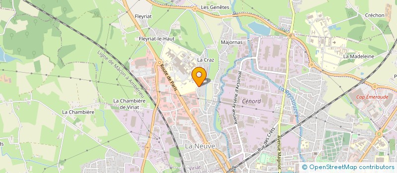 localisation de l'entreprise SCI OZAY à VIRIAT