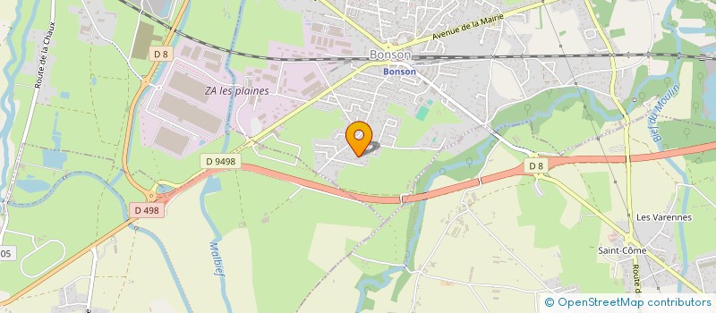 localisation de l'entreprise SCI OZBAHAR  BONSON