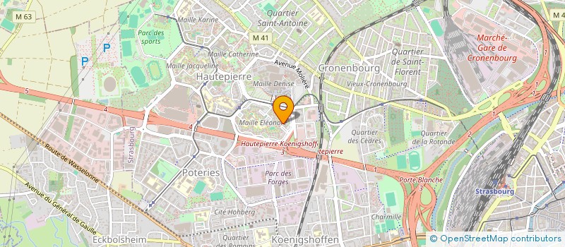 localisation de l'entreprise SCI OZBAS  STRASBOURG