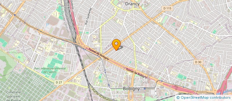 localisation de l'entreprise SCI OZCAN  BOBIGNY