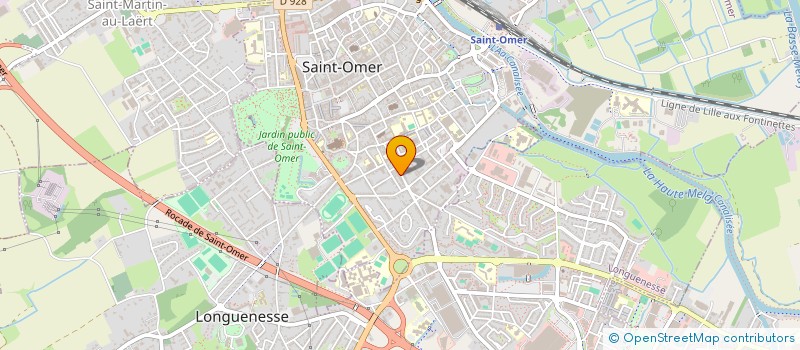 localisation de l'entreprise SCI OZDAL  SAINT-OMER