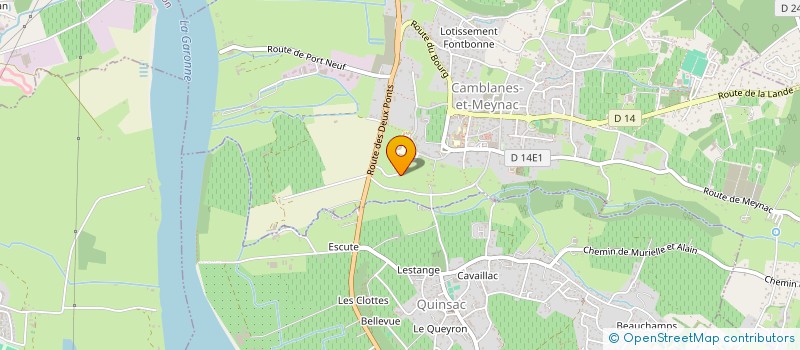 localisation de l'entreprise SCI OZE 2  CAMBLANES-ET-MEYNAC