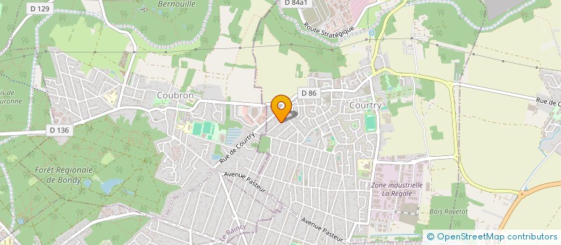 localisation de l'entreprise SCI OZE  COURTRY