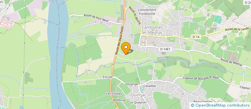 localisation de l'entreprise SCI OZE  CAMBLANES-ET-MEYNAC