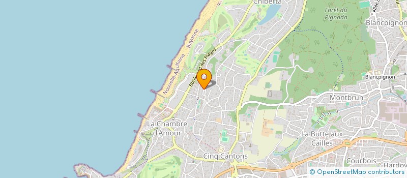 localisation de l'entreprise SCI OZEANO  ANGLET