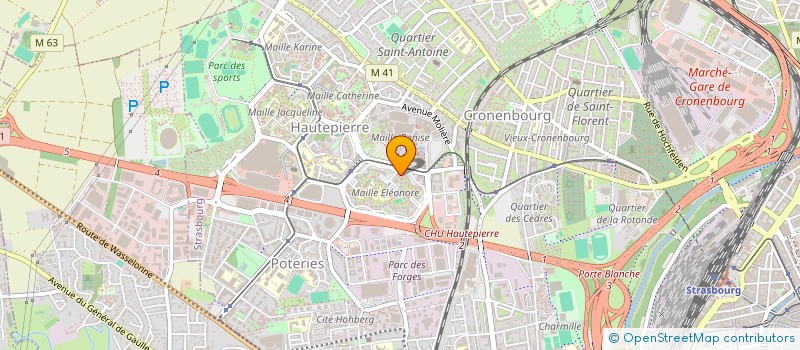 localisation de l'entreprise SCI OZEN  STRASBOURG