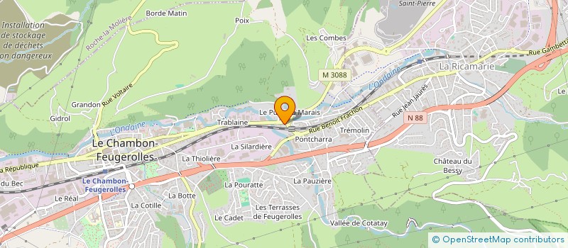 localisation de l'entreprise SCI OZEN FRERES  LE CHAMBON-FEUGEROLLES