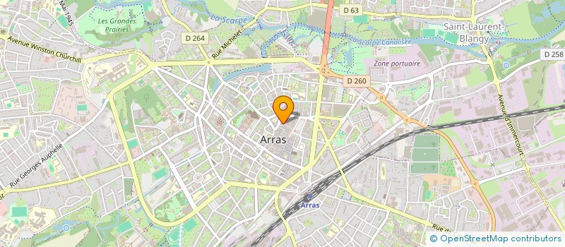 localisation de l'entreprise SCI OZENER à ARRAS