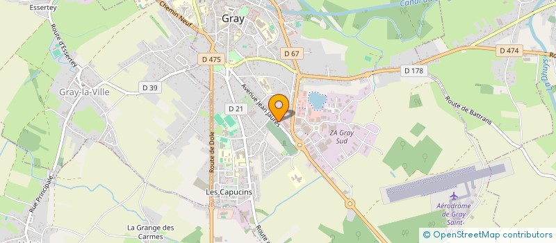 localisation de l'entreprise SCI OZER à GRAY