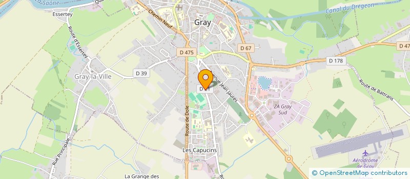 localisation de l'entreprise SCI OZKA  GRAY