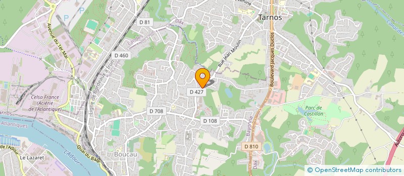 localisation de l'entreprise SCI OZO  BOUCAU