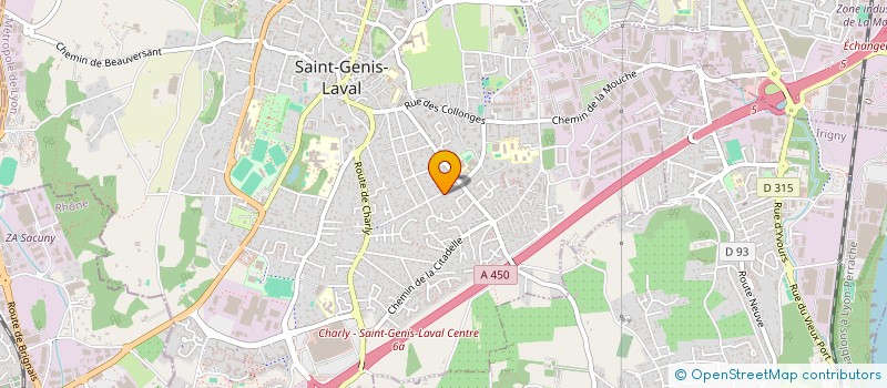 localisation de l'entreprise SCI OZO  SAINT-GENIS-LAVAL