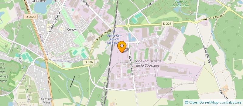localisation de l'entreprise SCI OZOCAK à SAINT-CYR-EN-VAL