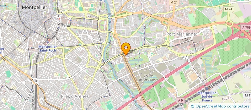 localisation de l'entreprise SCI OZONE RICHTER à MONTPELLIER
