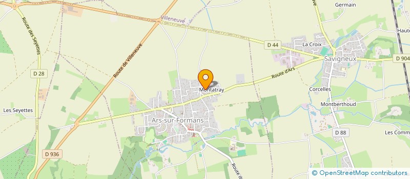 localisation de l'entreprise SCI OZSOY  ARS-SUR-FORMANS