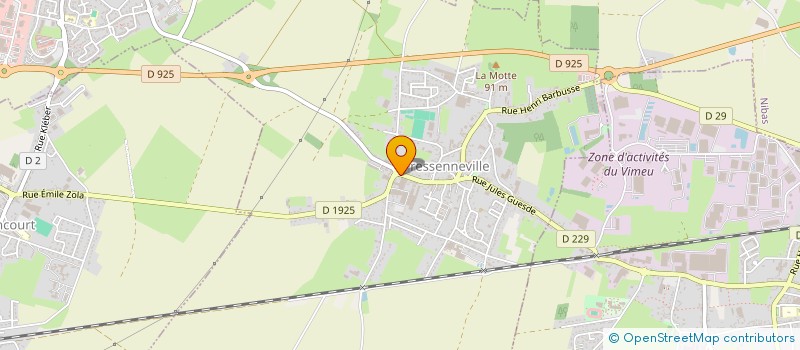 localisation de l'entreprise SCI OZTURK  FRESSENNEVILLE