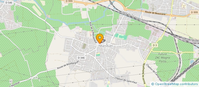 localisation de l'entreprise SCI P.2.J.M.  MANDUEL