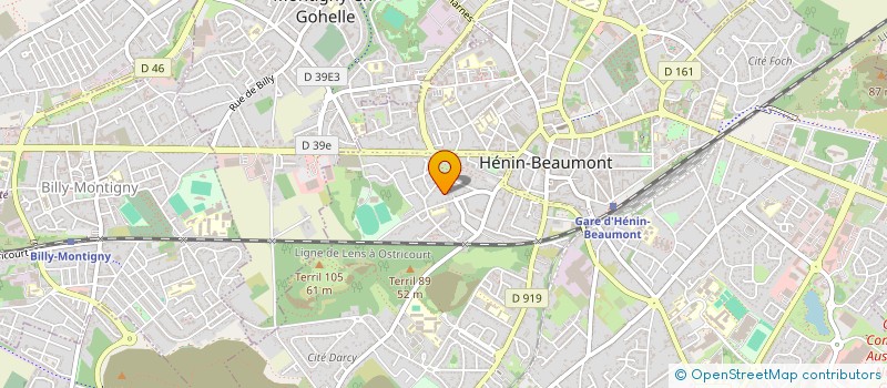 localisation de l'entreprise SCI P.2.S. à HENIN-BEAUMONT