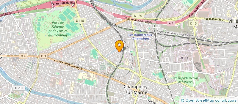 localisation de l'entreprise SCI P  CHAMPIGNY-SUR-MARNE