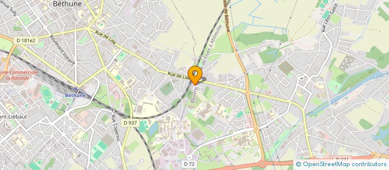 localisation de l'entreprise SCI P.47  BEUVRY