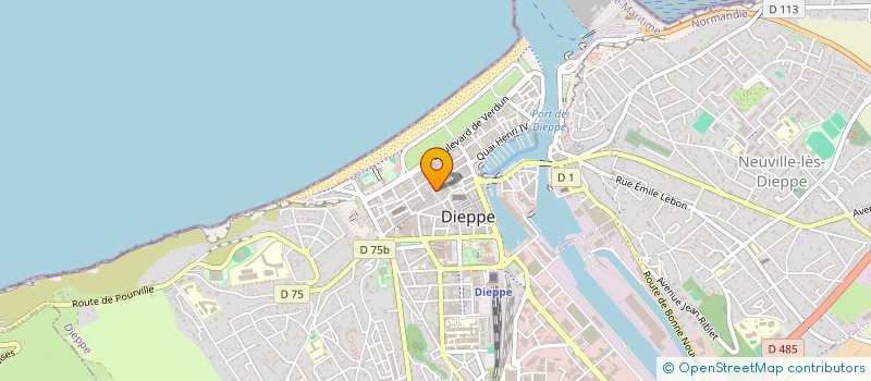 localisation de l'entreprise SCI   P 5  DIEPPE