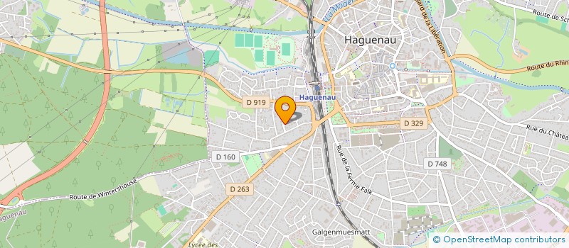 localisation de l'entreprise SCI P-A  HAGUENAU